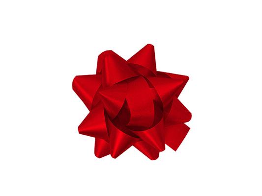 Coccarde adesive metallizzate 14 mm. 100 pz. - Rosso