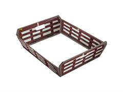 Vassoio Juta con maniglia 32x22x9 cm.