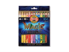 Matite Colorate Magic Trio 12 Pezzi 