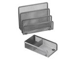 Set Scrivania in Rete 4pz. - Silver