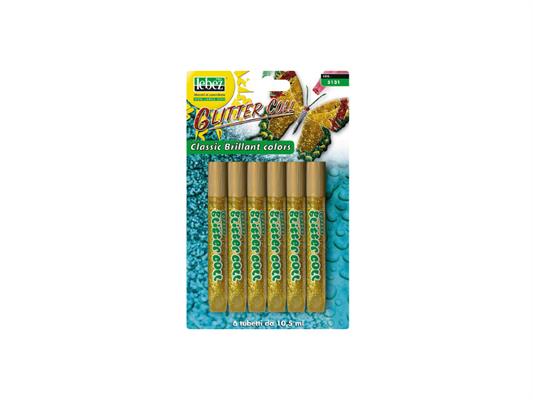 Glitter coll 10,5ml. 6pz. - Oro