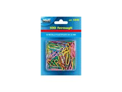 Fermagli in metallo colorati 33 Mm. 100 Pz.