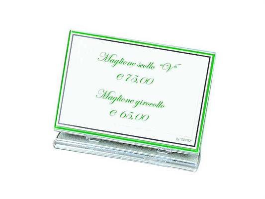 Targhetta pieghevole 10x7