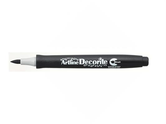 Marker Decorite Punta Brush - Nero