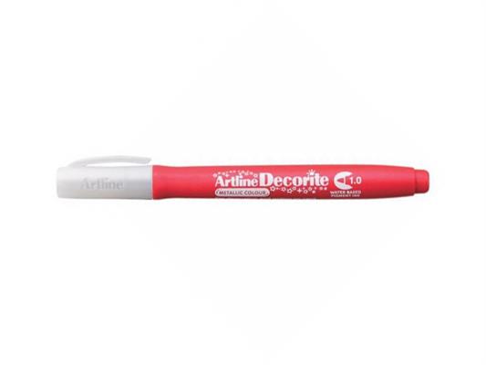 Marker Decorite Punta Brush - Rosso