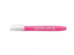 Marker Decorite Punta Brush Rosa Fluo