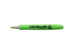 Marker Decorite Punta Brush Verde Fluo