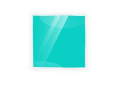 Lavagna vetro 45x45 - Verde acqua