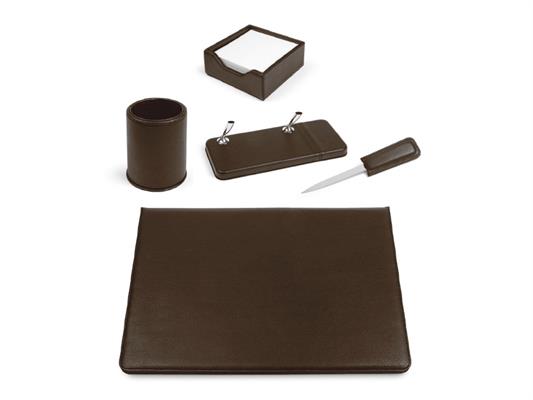 Set Scrivania Vip Marrone 5pz.