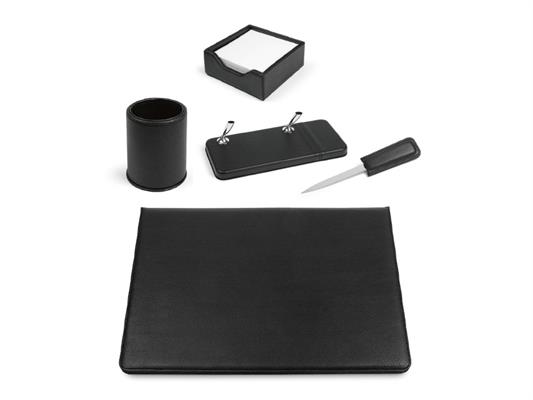 Set Scrivania Vip Nero 5pz.