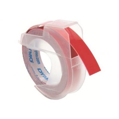Nastro per etichettatrici a rilievo 9mm x 3mt - Rosso