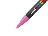 Marcatore Uni Posca PC-3M Punta Fine Rosa - 6 pezzi