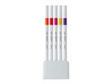 Set 5 Pennarelli Uni Emott Punta Fine 0,4 mm - Colori Passion