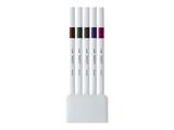 Set 5 Pennarelli Uni Emott Punta Fine 0,4 mm - Colori Vintage