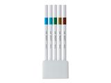 Set 5 Pennarelli Uni Emott Punta Fine 0,4 mm - Colori Island