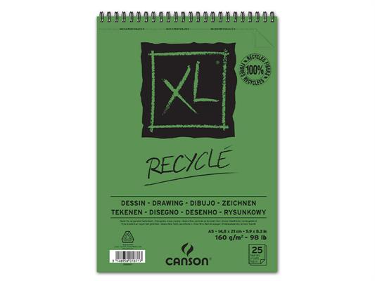 Album con spirale A5 Recycle 160 gr. 25 fogli 