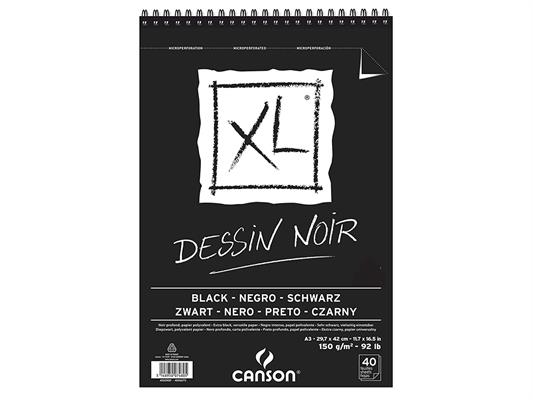 Album con spirale A3 Dessin Noir 150 gr. 40 fogli