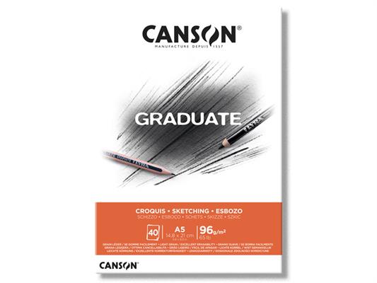 Blocco A5 Graduate Croquis 96 gr. 40 fogli