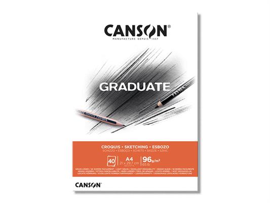 Blocco A4 Graduate Croquis 96 gr. 40 fogli