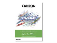 Blocco A4 Graduate Bianco 160 gr. 30 fogli