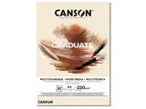 Blocco A3 Graduate Multitecnica Naturale 220 gr. 30 fogli