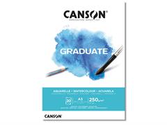 Blocco A3 Graduate Aquarelle 250 gr. 20 fogli