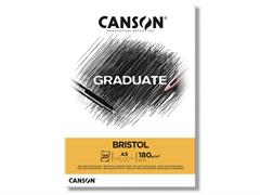 Blocco A5 Graduate Bristol 180 gr. 20 fogli
