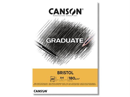 Blocco A4 Graduate Bristol 180 gr. 20 fogli