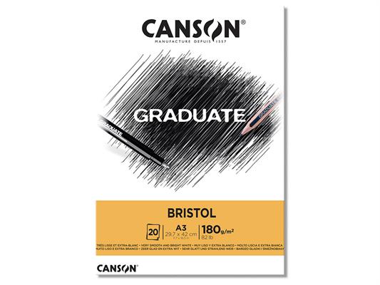 Blocco A3 Graduate Bristol 180 gr. 20 fogli