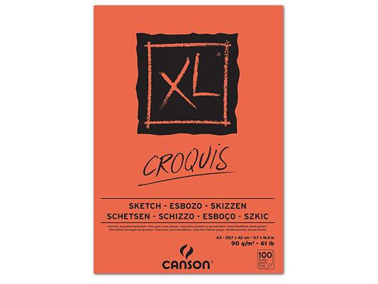 Blocco A3 Croquis 90 gr. 100 fogli