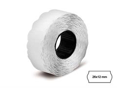 Etichette 26x12 mm. onda - Bianco