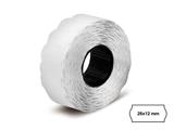 Etichette 26x12 mm. onda - Bianco