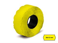 Etichette 26x12 mm. onda - Giallo