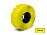 Etichette 26x12 mm. onda - Giallo
