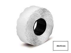 Etichette 26x16 mm. onda - Bianco