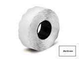 Etichette 26x16 mm. onda - Bianco