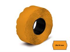 Etichette 26x16 mm. onda - Arancione