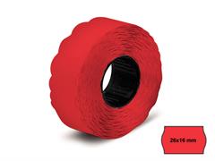 Etichette 26x16 mm. onda - Rosso