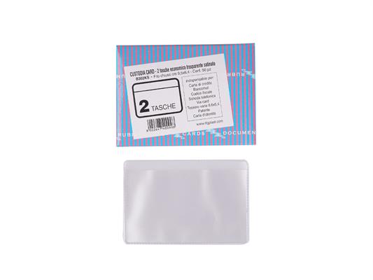 Porta cards doppio cristal satin 50pz.