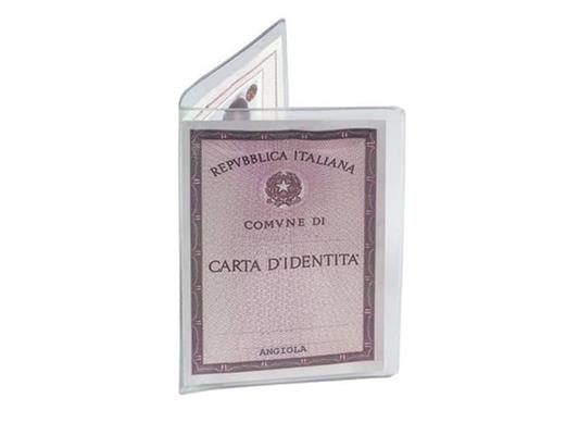 Porta Carta d'Identità  2 Tasche Trasparente 50pz.