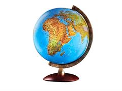Globo Astra 30cm. Base Legno