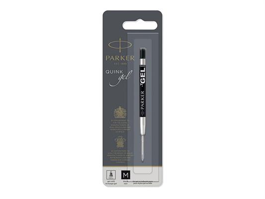 Parker Refill di ricambio per penne ad inchiostro gel, punta media - Nero