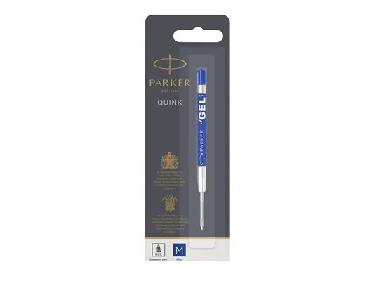 Parker Refill di ricambio per penne ad inchiostro gel, punta media - Blu