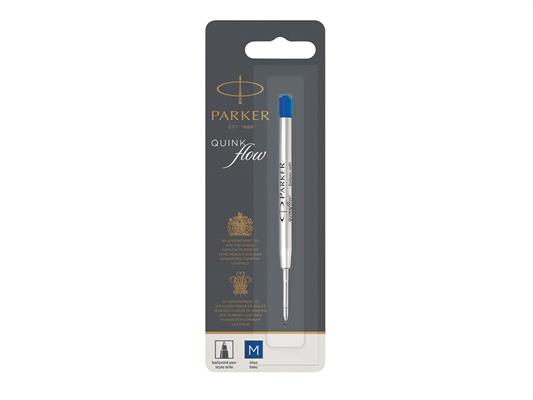 Parker Quinkflow ricarica per penna a sfera, punta media - Blu