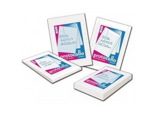 Fogli protocollo 60gr. 5mm. 20 fogli