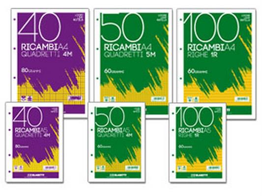 Ricambio A5 Colorato 1R 60 fogli