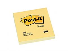 Post-It 654 76x76 giallo 12pz.