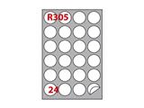 Etichette R305 diametro 40 mm. 100 fogli