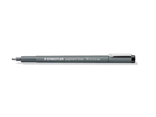 Pigment Liner 0.3-2.0mm. Inchiostro Nero