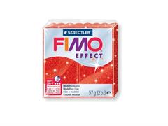 Panetto Fimo Effect 57gr. - Rosso glitterato